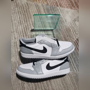 Nike Air Jordan 1 Low OG Men's Size 14 Grey Black White Casual Shoes CZ0790-110